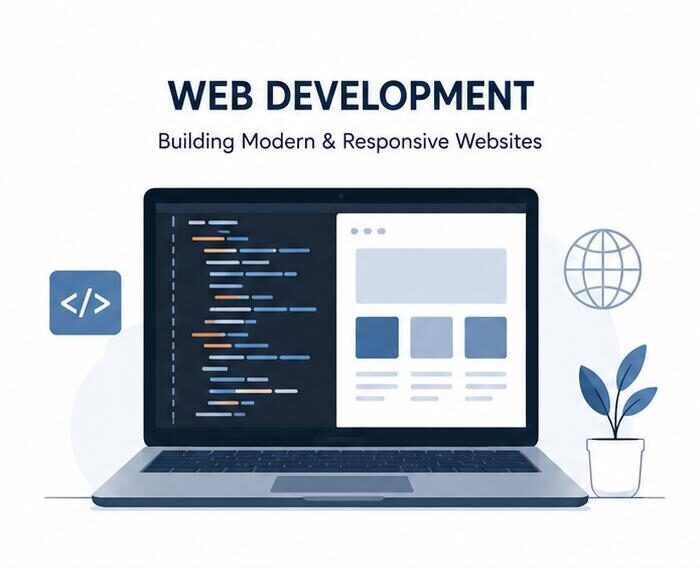 This is an web development related image